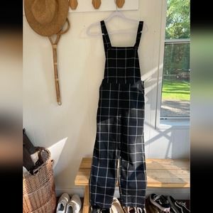 Forever 21 plaid jumpsuit